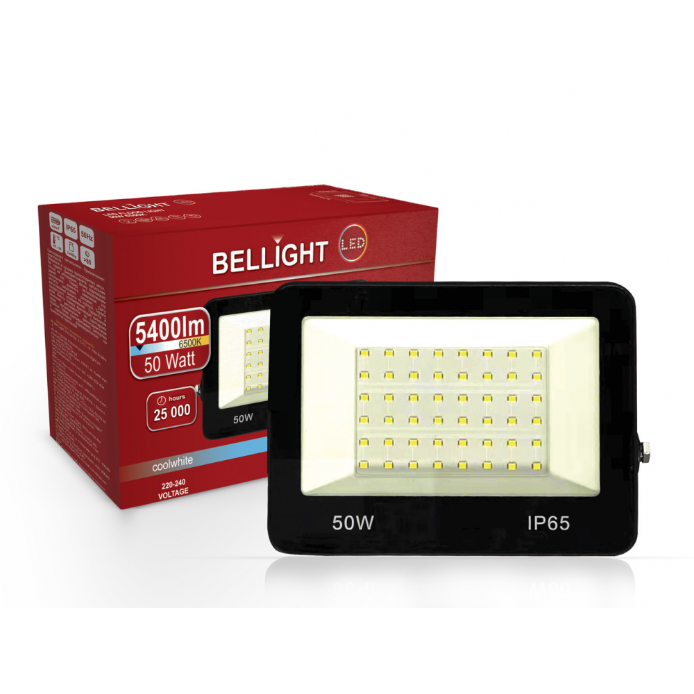 Прожектор світлодіодний Bellight PRO 50W 6500K IP65